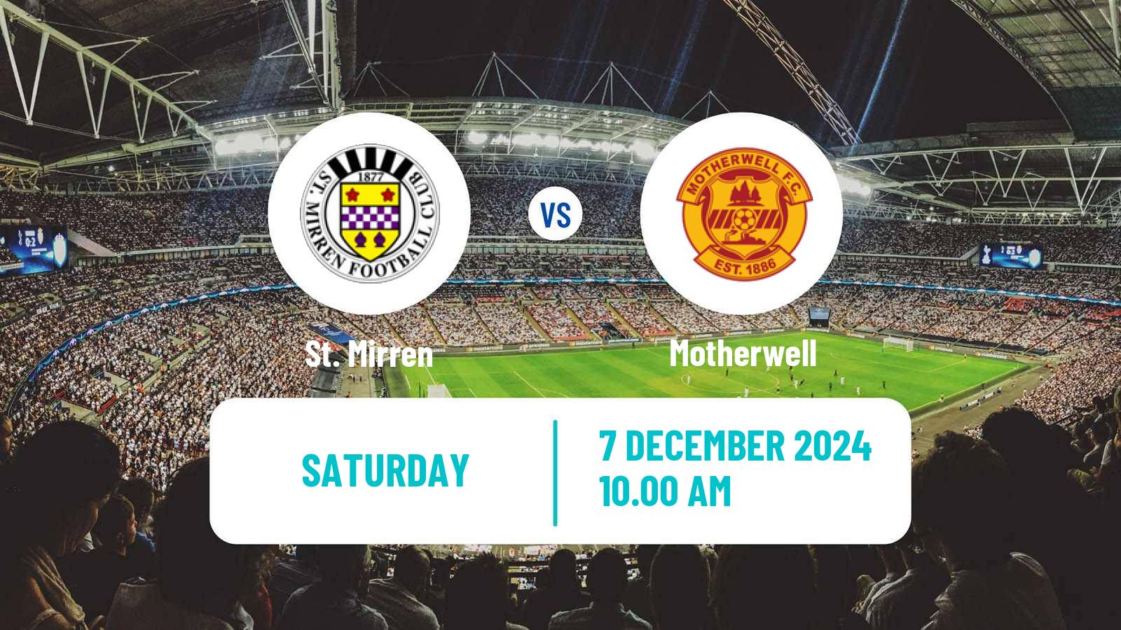 Soccer Scottish Premier League St. Mirren - Motherwell