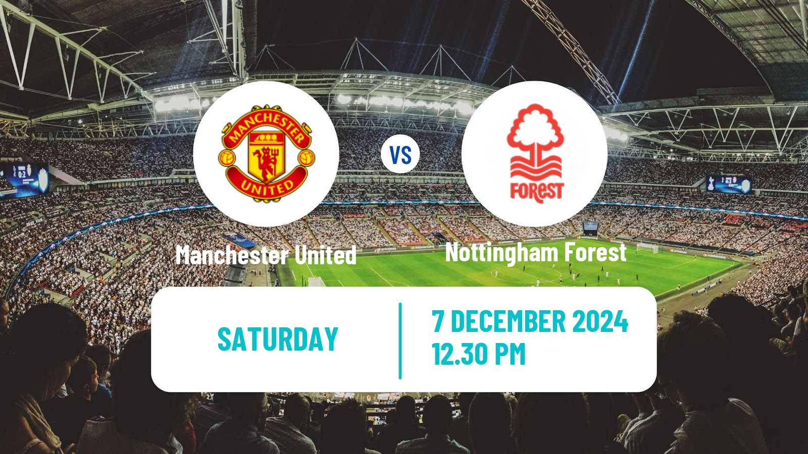 Soccer English Premier League Manchester United - Nottingham Forest