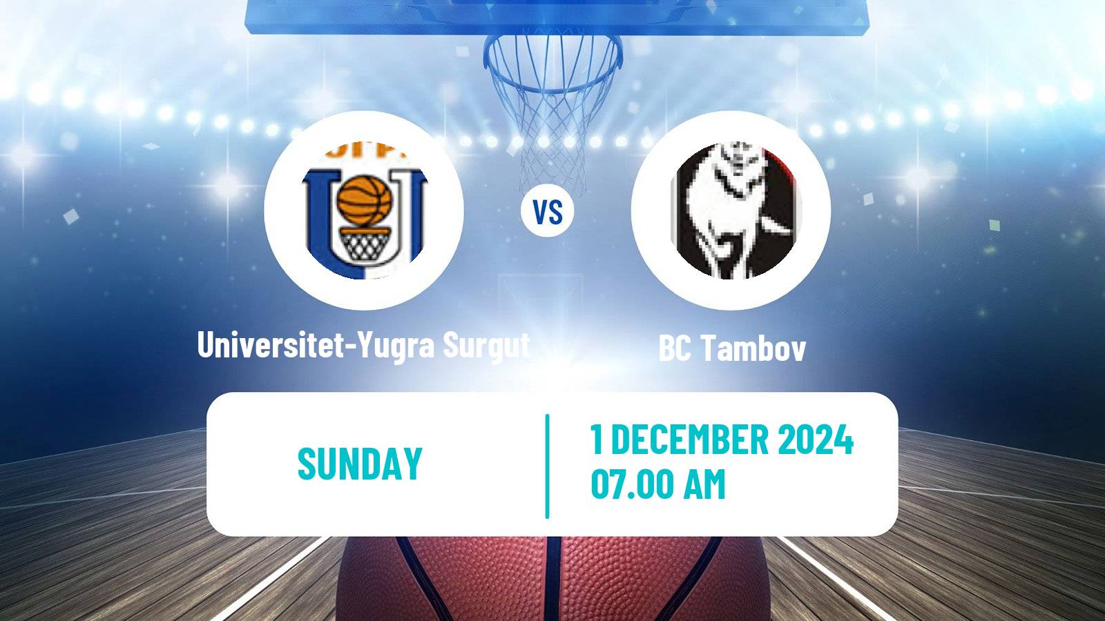 Basketball Russian Super League Basketball Universitet-Yugra Surgut - Tambov