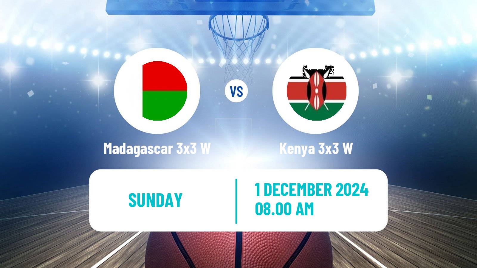 Basketball Africa Cup 3x3 Women Madagascar 3x3 W - Kenya 3x3 W