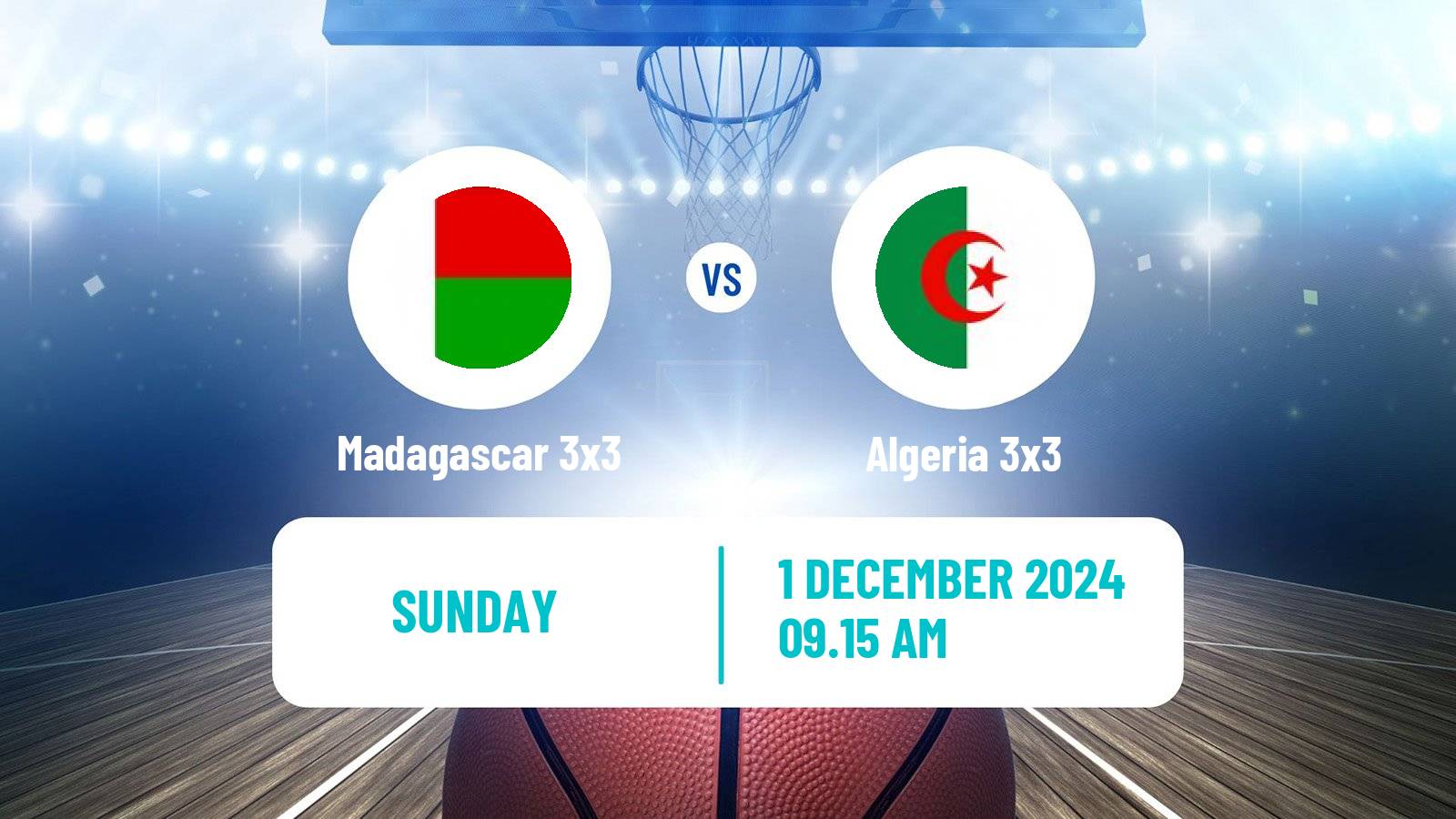 Basketball Africa Cup 3x3 Madagascar 3x3 - Algeria 3x3