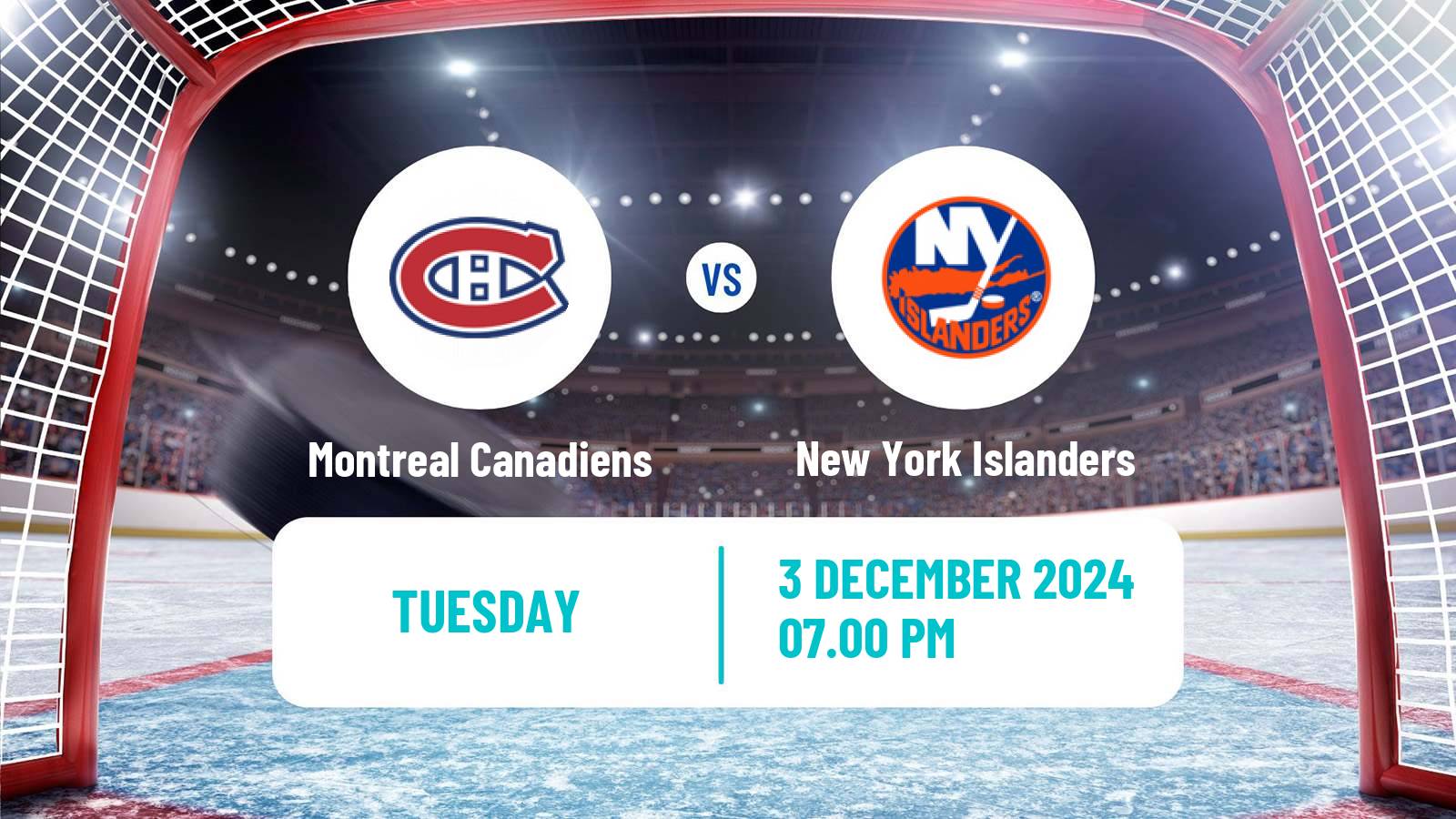 Hockey NHL Montreal Canadiens - New York Islanders