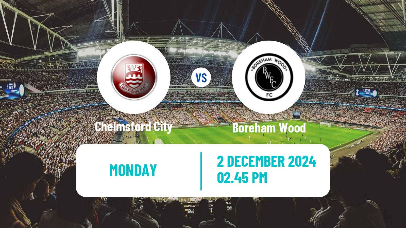 Soccer English National League South Chelmsford City - Boreham Wood