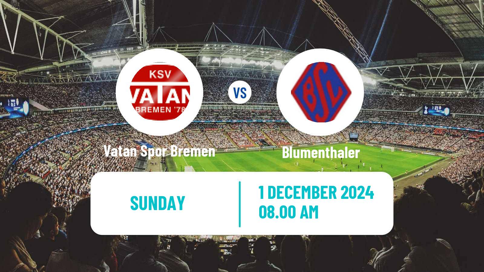 Soccer German Oberliga Bremen Vatan Spor Bremen - Blumenthaler