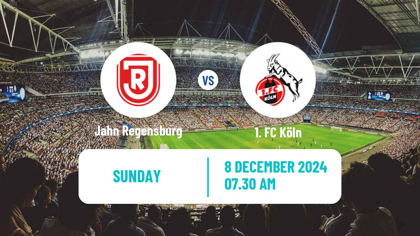 Soccer German 2 Bundesliga Jahn Regensburg - Köln