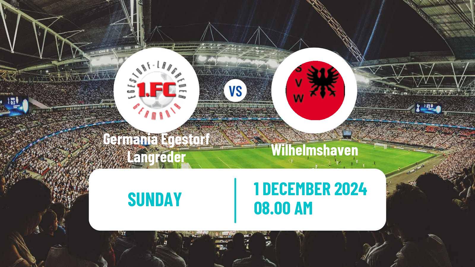 Soccer German Oberliga Niedersachsen Germania Egestorf Langreder - Wilhelmshaven