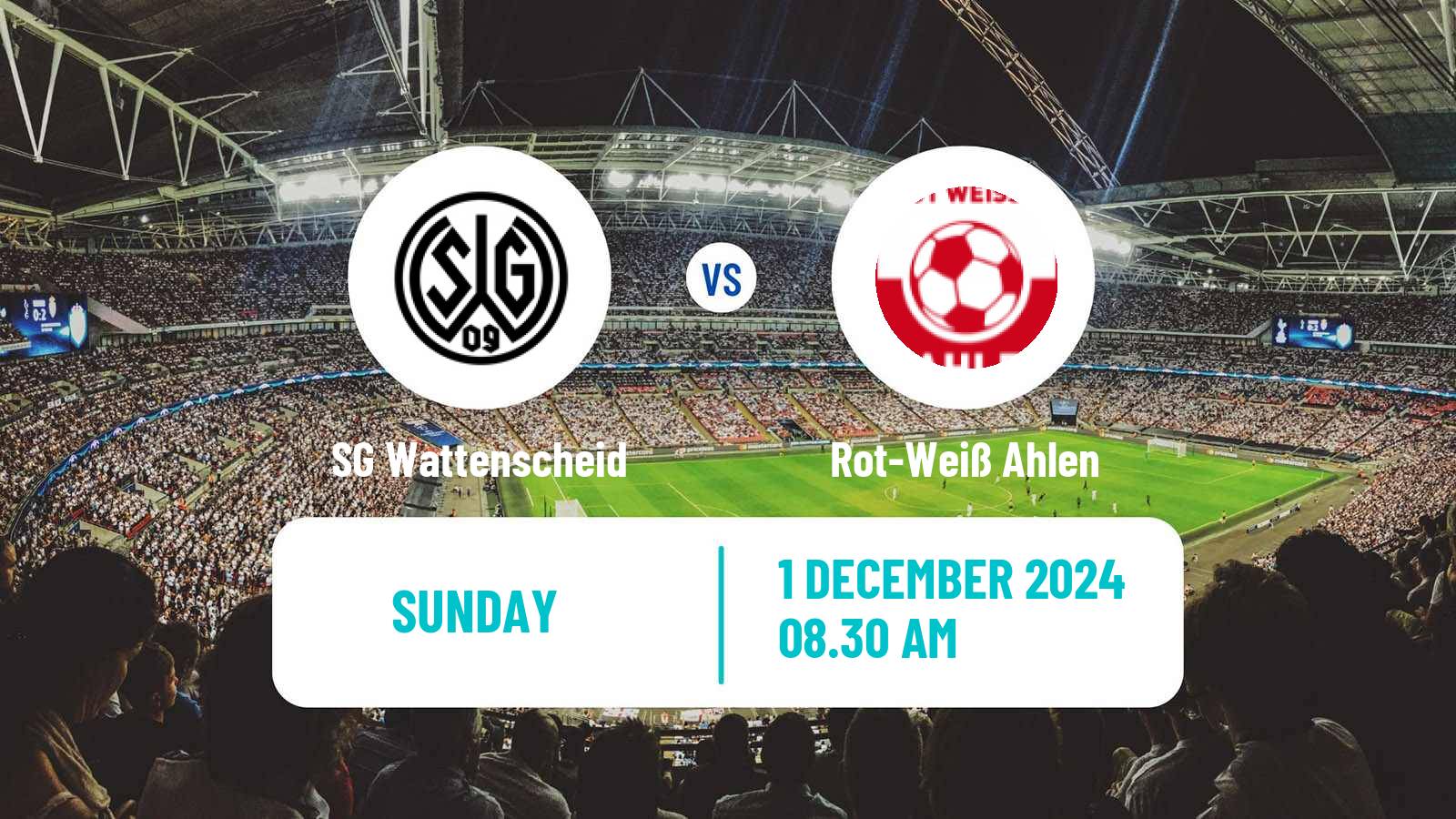 Soccer German Oberliga Westfalen SG Wattenscheid - Rot-Weiß Ahlen