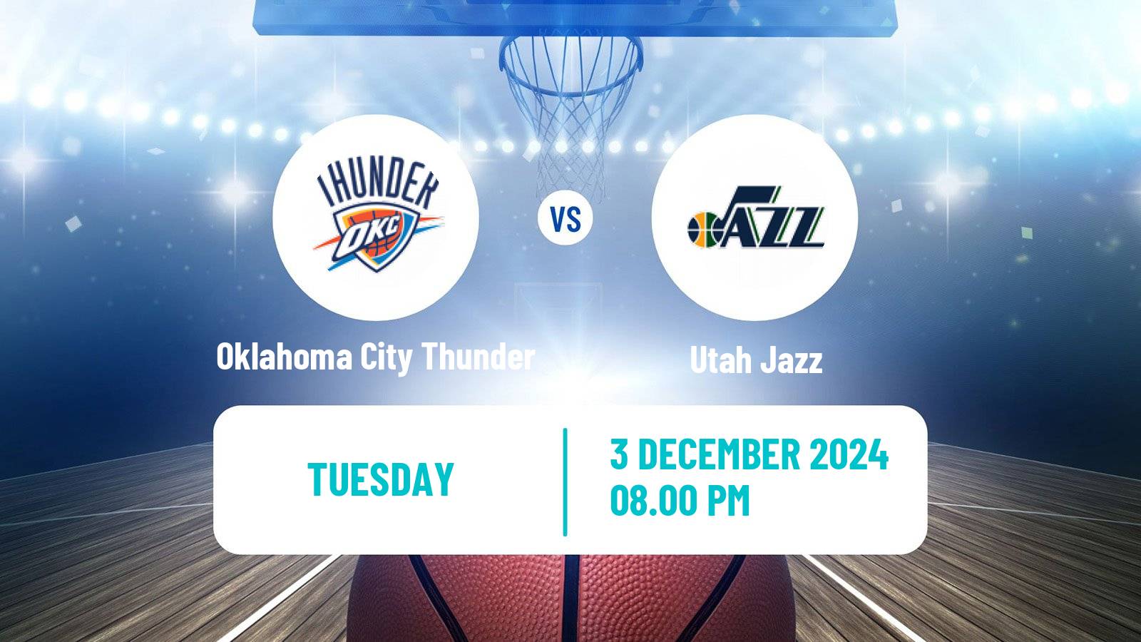 Basketball NBA Oklahoma City Thunder - Utah Jazz