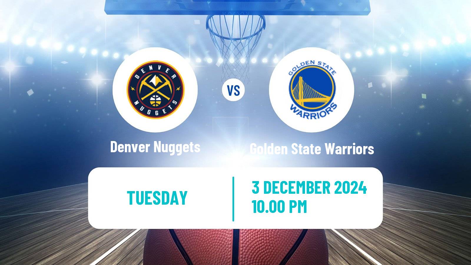 Basketball NBA Denver Nuggets - Golden State Warriors