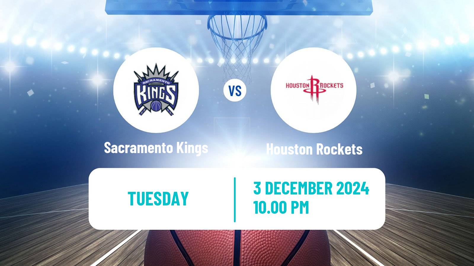 Basketball NBA Sacramento Kings - Houston Rockets