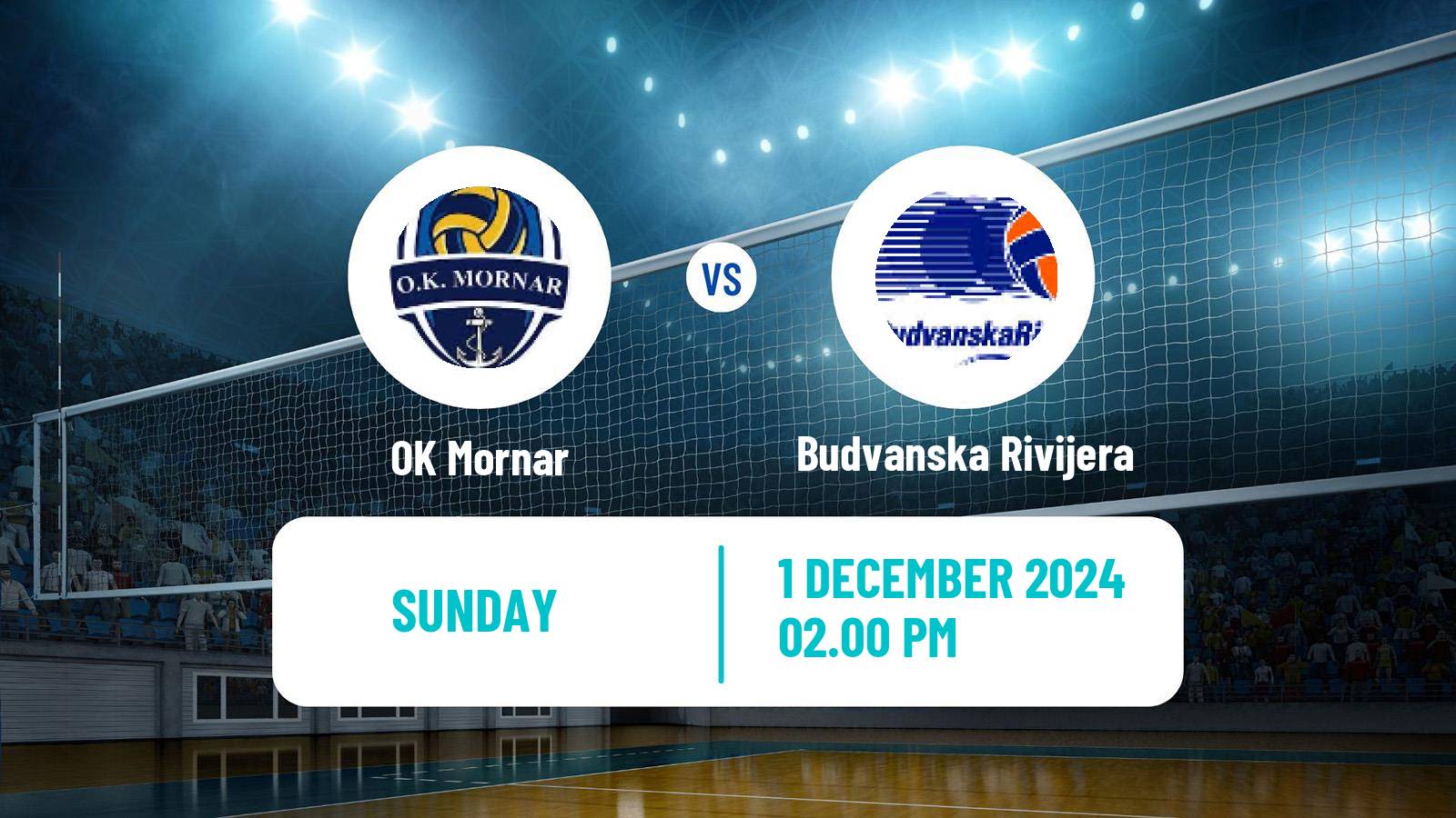 Volleyball Montenegrin Superliga Volleyball Mornar - Budvanska Rivijera