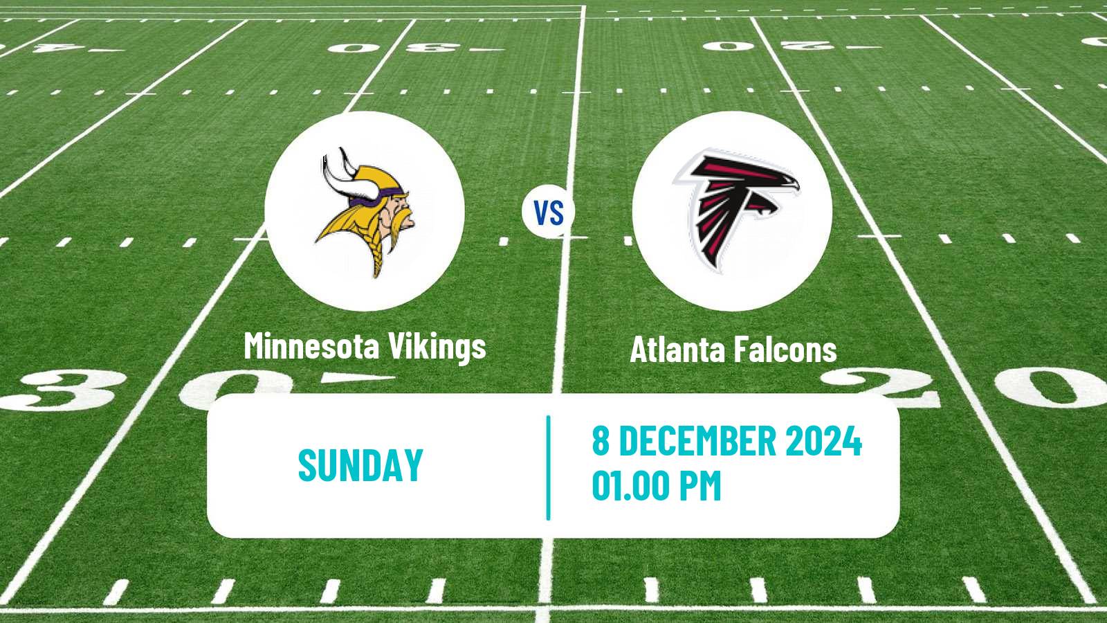 American football NFL Minnesota Vikings - Atlanta Falcons