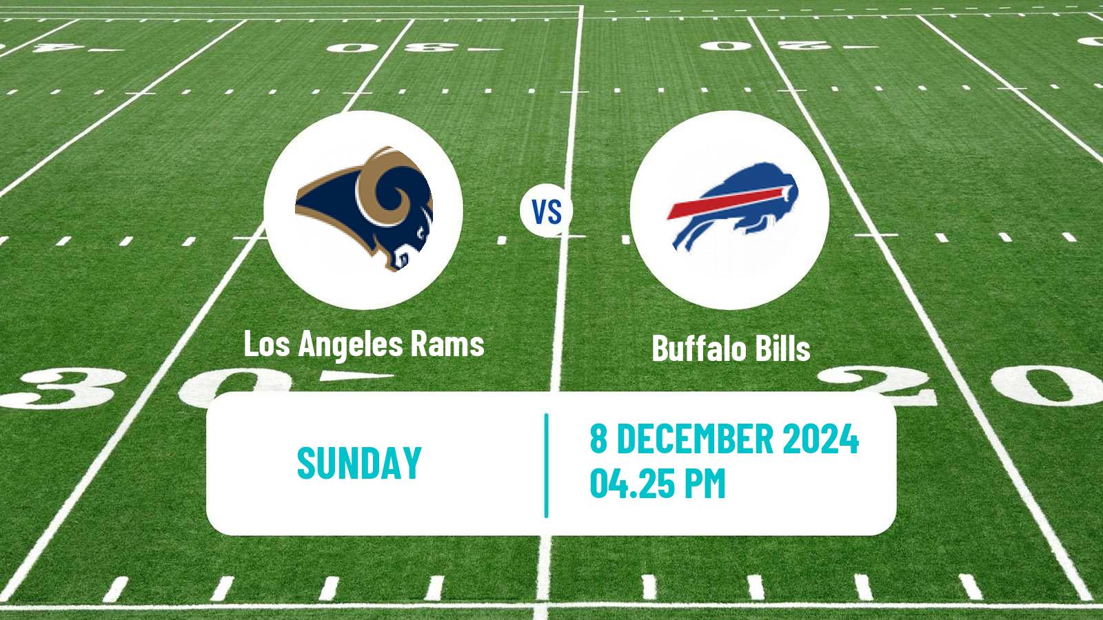 American football NFL Los Angeles Rams - Buffalo Bills