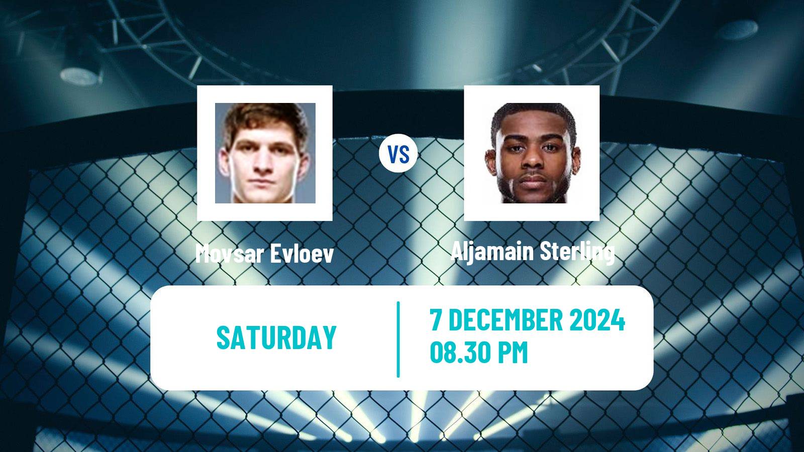 MMA Featherweight UFC Men Movsar Evloev - Aljamain Sterling