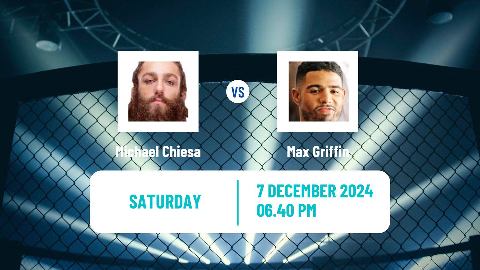 MMA Welterweight UFC Men Michael Chiesa - Max Griffin