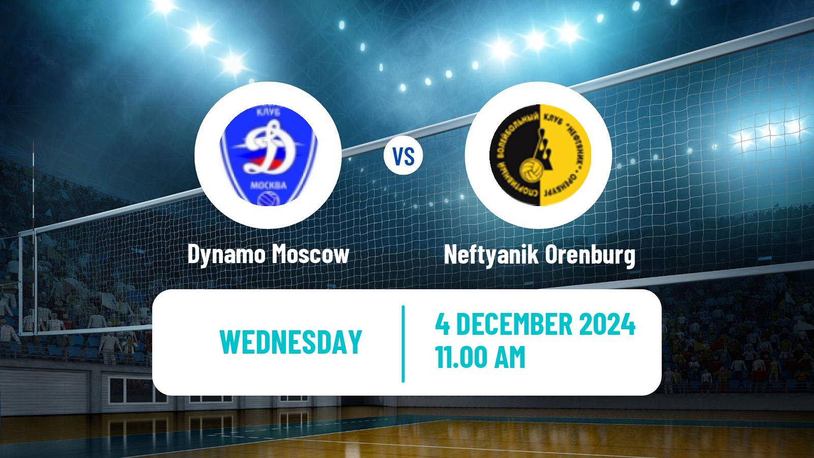 Volleyball Russian Super League Volleyball Dynamo Moscow - Neftyanik Orenburg