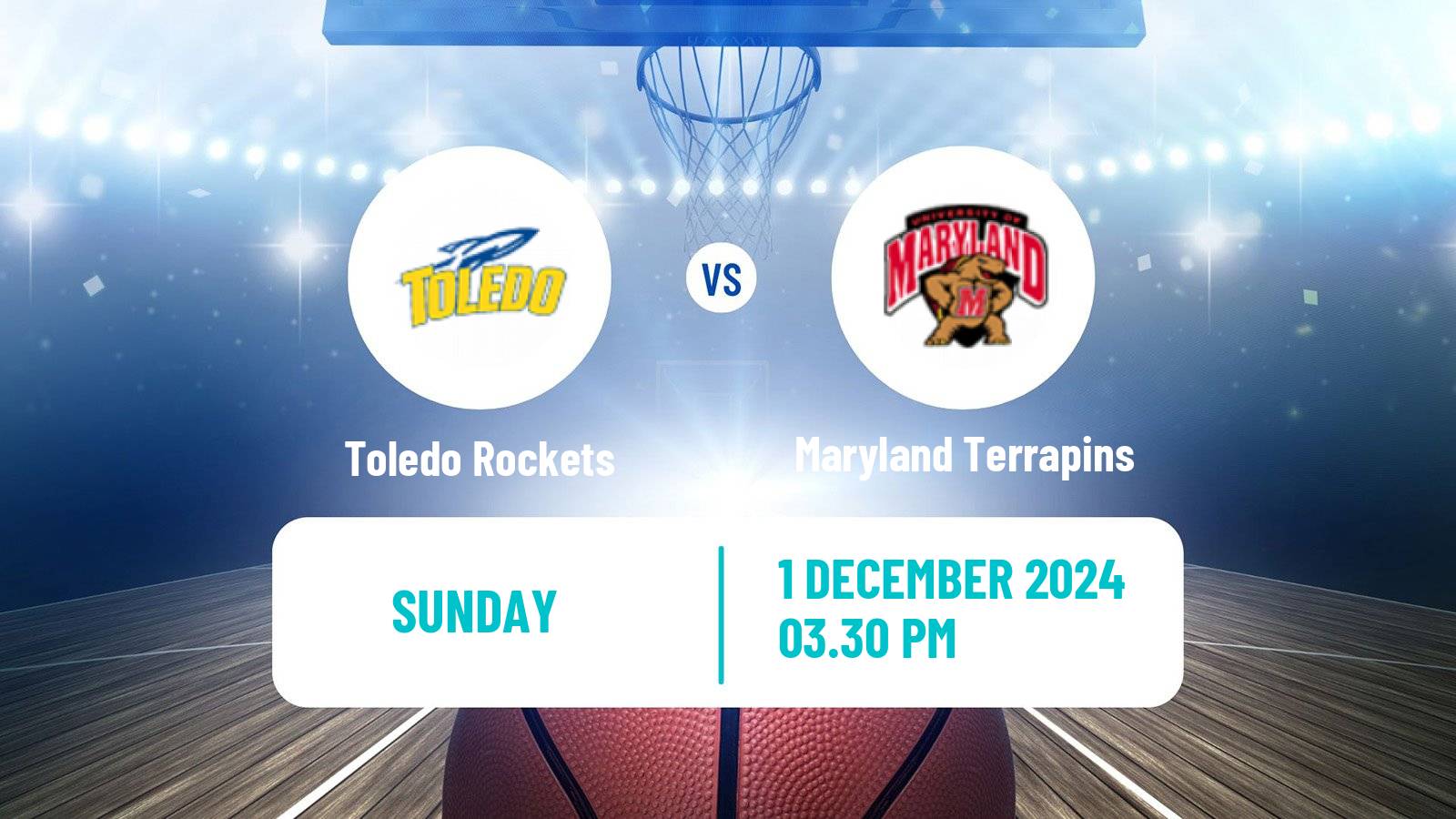 Basketball NCAA College Basketball Women Toledo Rockets - Maryland Terrapins