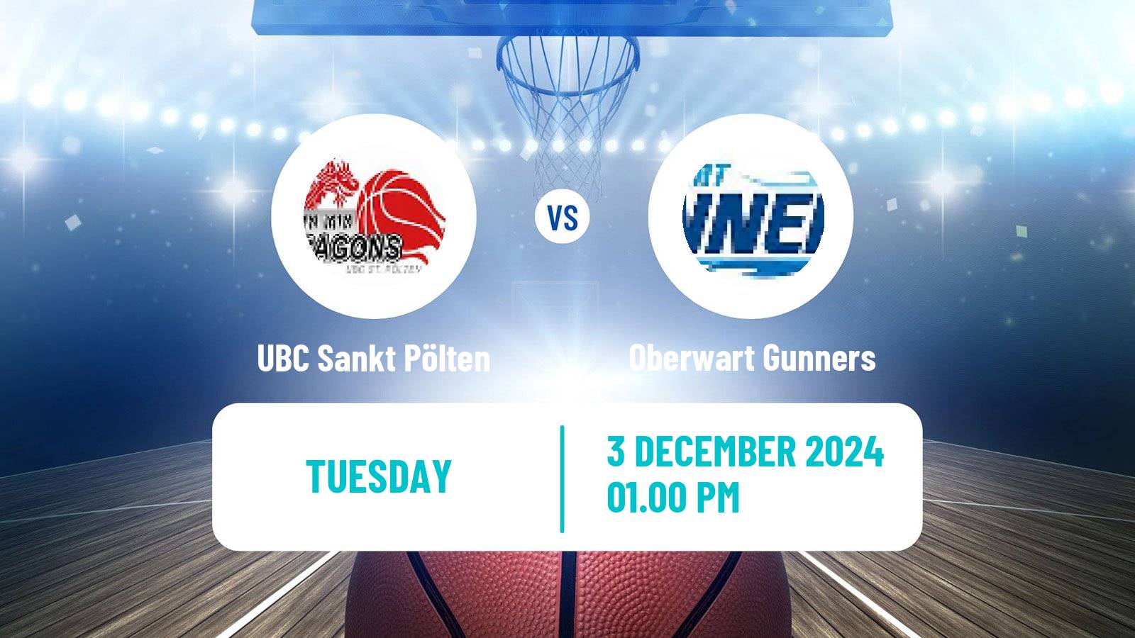 Basketball Austrian Superliga Basketball UBC Sankt Pölten - Oberwart Gunners