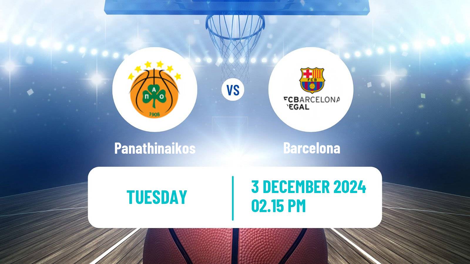 Basketball Euroleague Panathinaikos - Barcelona