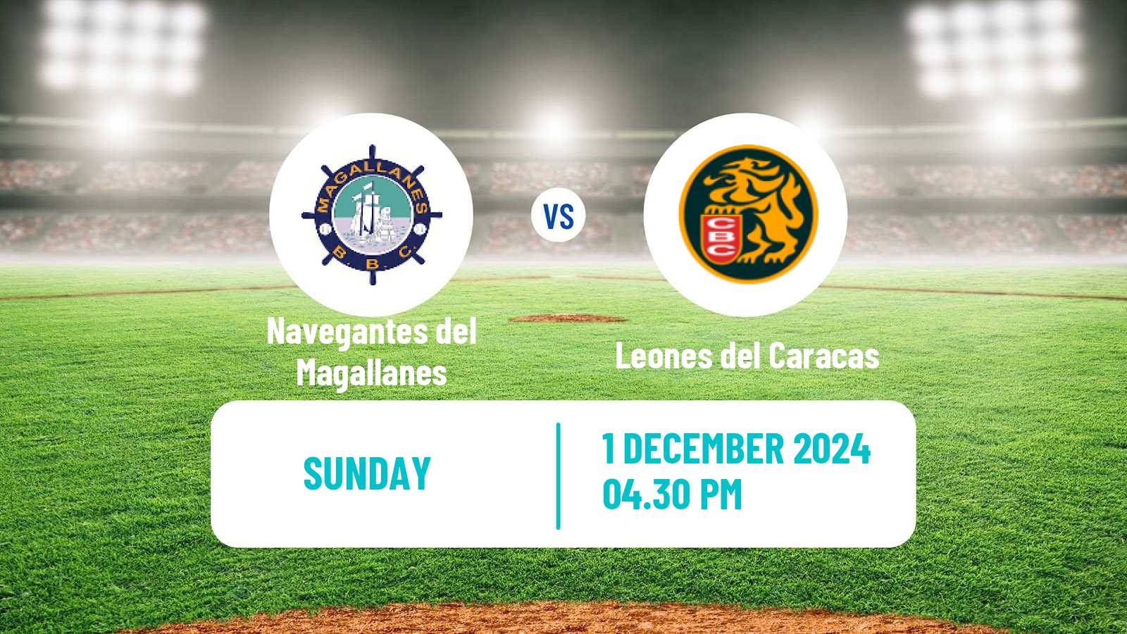 Baseball Venezuelan LVBP Navegantes del Magallanes - Leones del Caracas