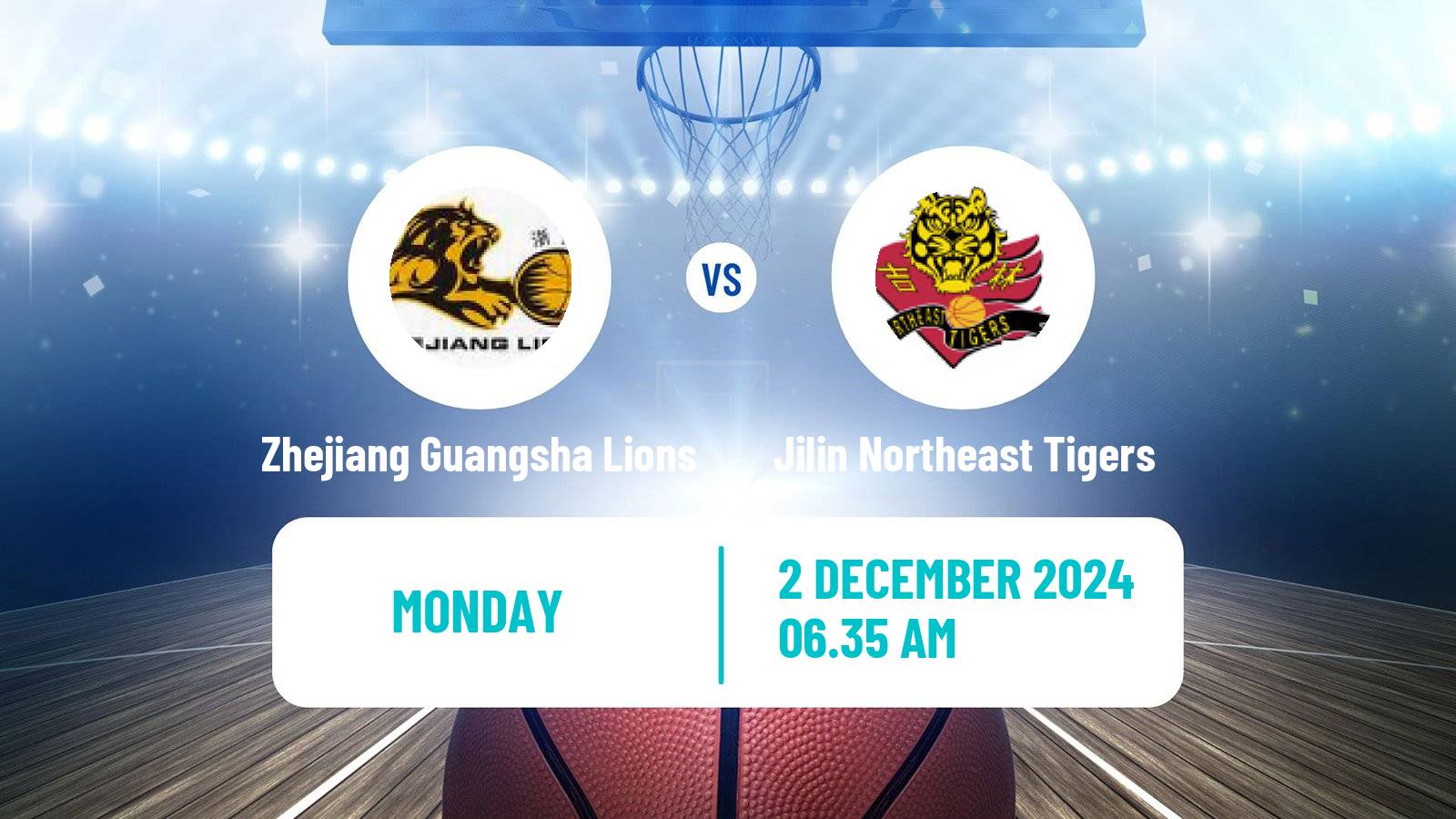 Basketball CBA Zhejiang Guangsha Lions - Jilin Northeast Tigers