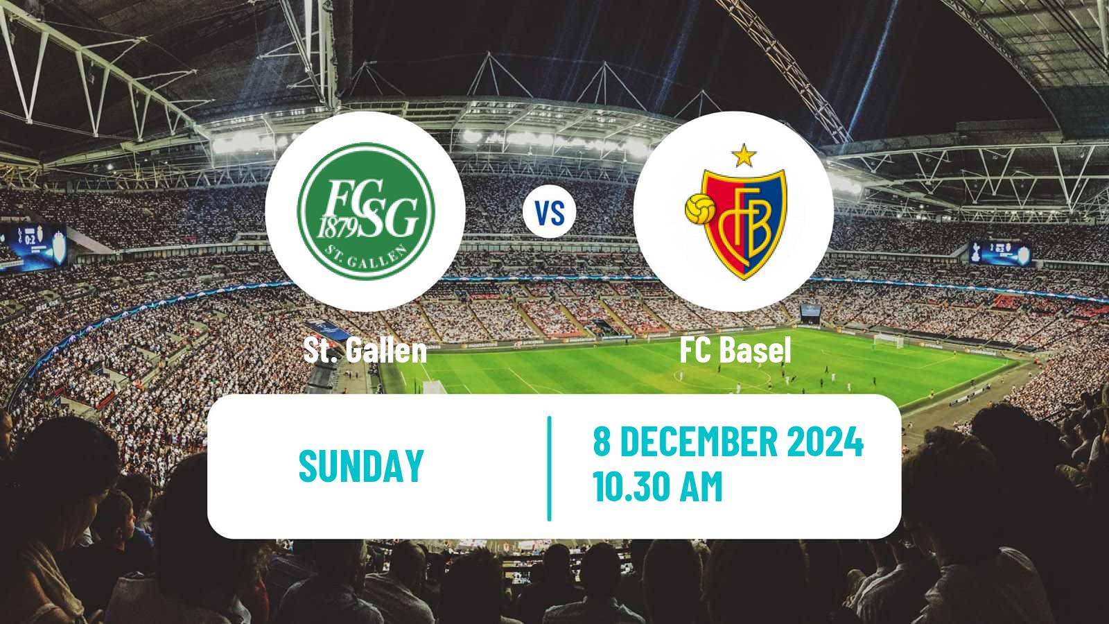 Soccer Swiss Super League St. Gallen - Basel