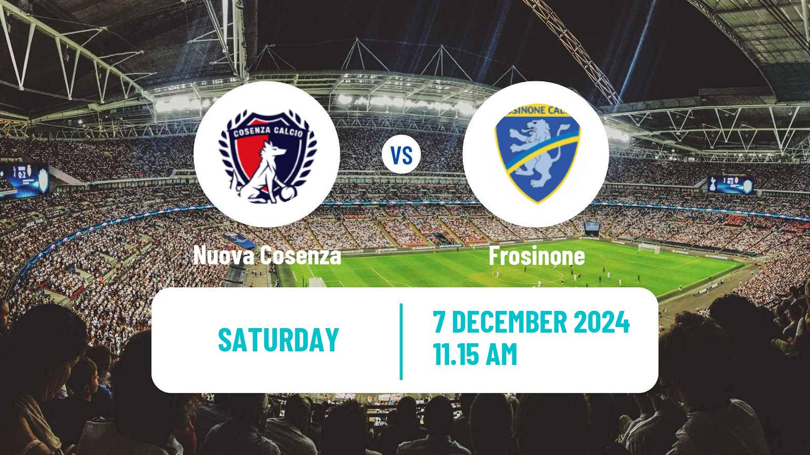 Soccer Italian Serie B Nuova Cosenza - Frosinone