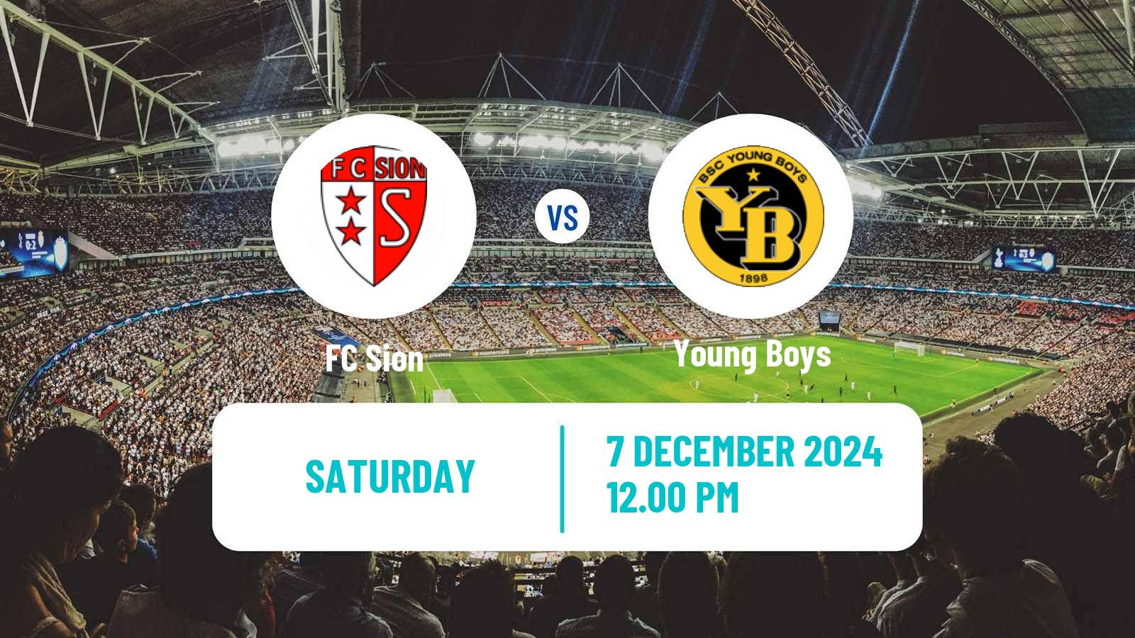 Soccer Swiss Super League Sion - Young Boys