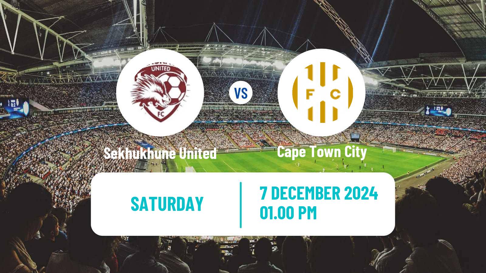 Soccer South African Premier Soccer League Sekhukhune United - Cape Town City