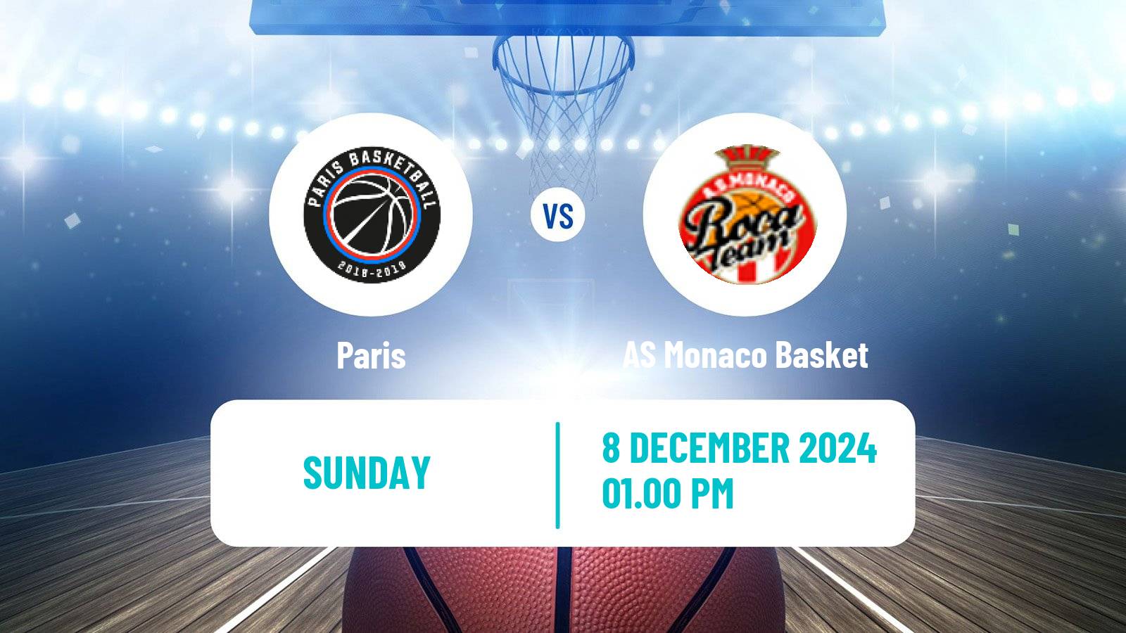 Basketball French LNB Paris - AS Monaco Basket