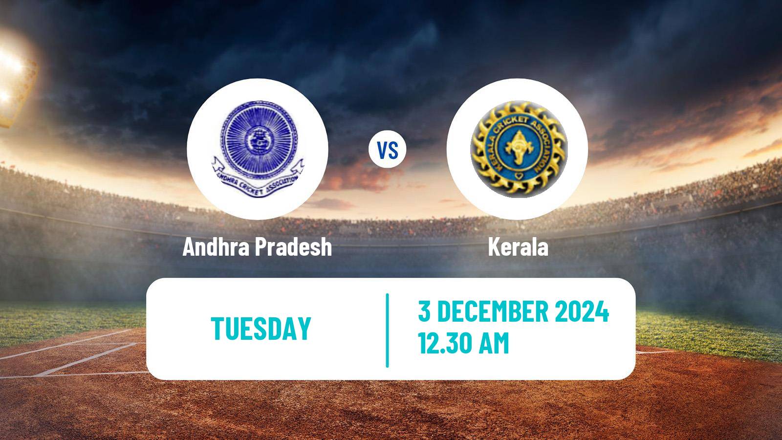 Cricket Syed Mushtaq Ali Trophy Andhra Pradesh - Kerala