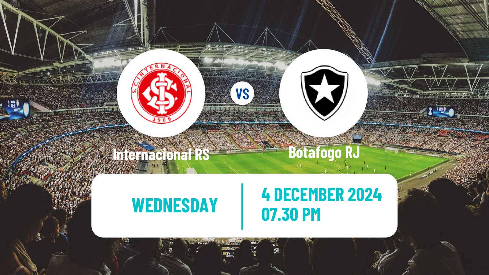 Soccer Brazilian Serie A Internacional RS - Botafogo RJ