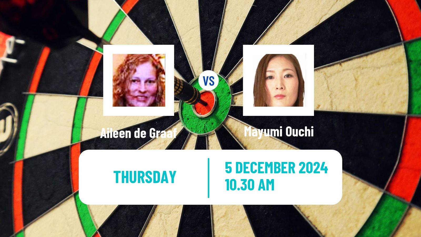 Darts Wdf World Championship Women Aileen de Graaf - Mayumi Ouchi