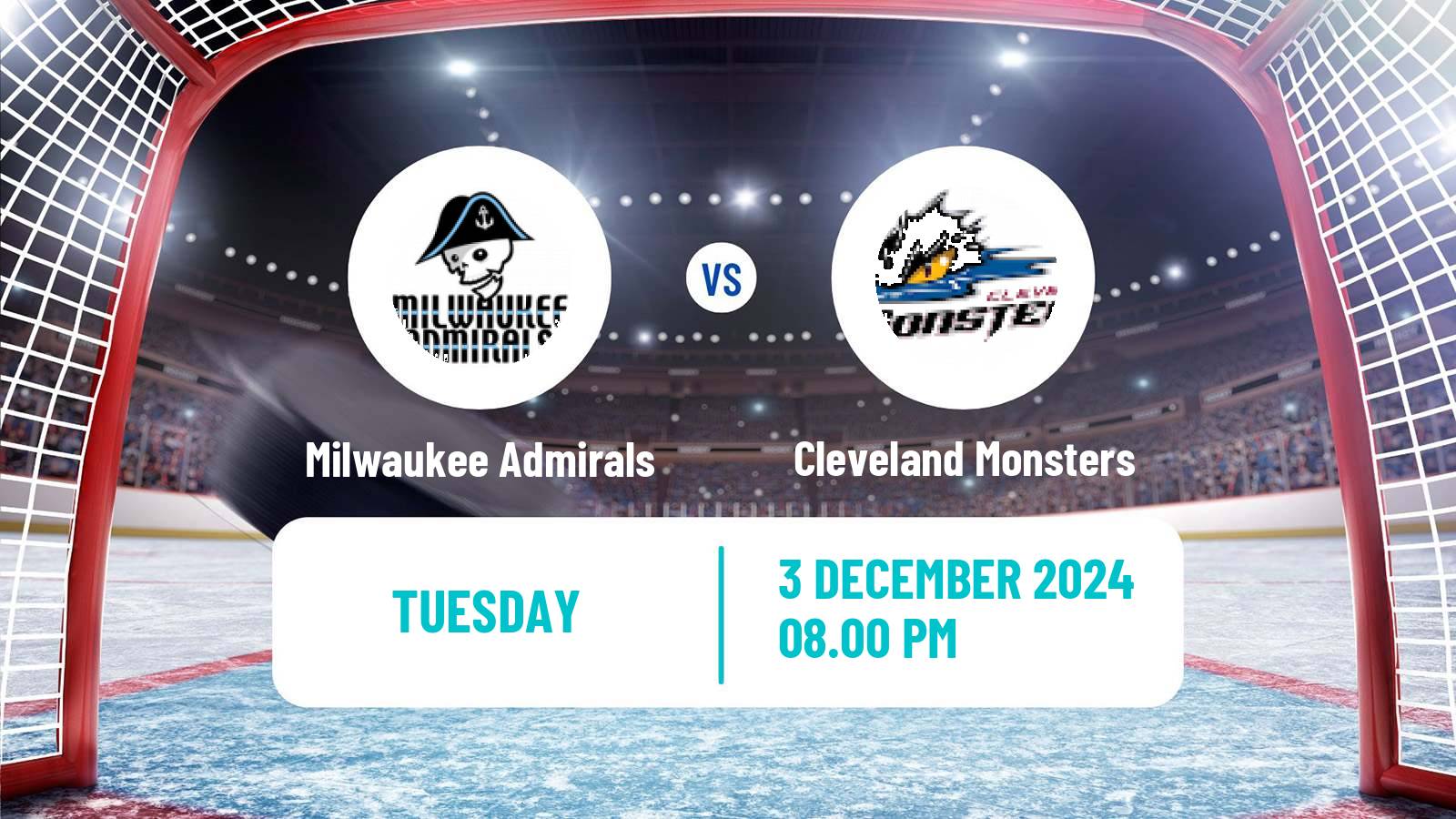 Hockey AHL Milwaukee Admirals - Cleveland Monsters