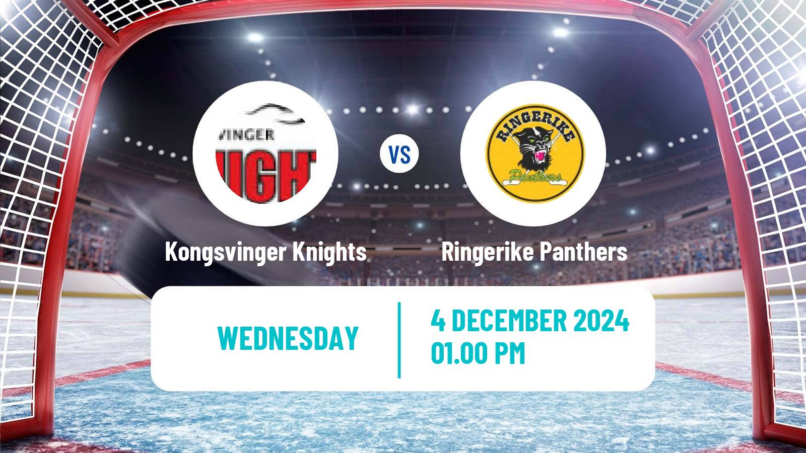 Hockey Norwegian Division 1 Hockey Kongsvinger Knights - Ringerike Panthers