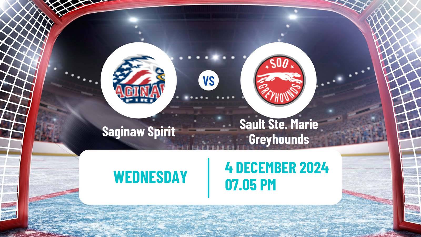 Hockey OHL Saginaw Spirit - Sault Ste. Marie Greyhounds