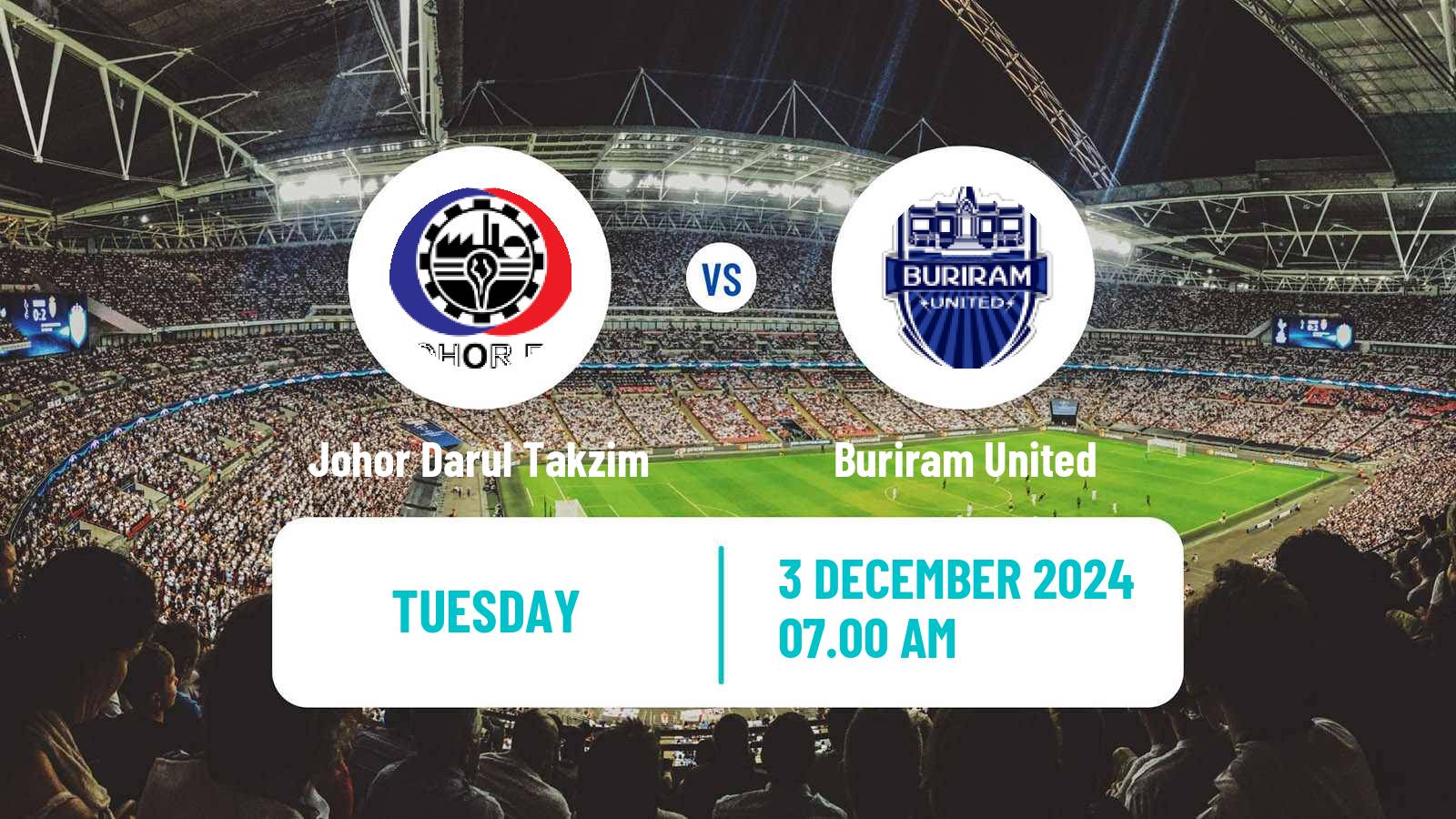 Soccer AFC Champions League Johor Darul Takzim - Buriram United