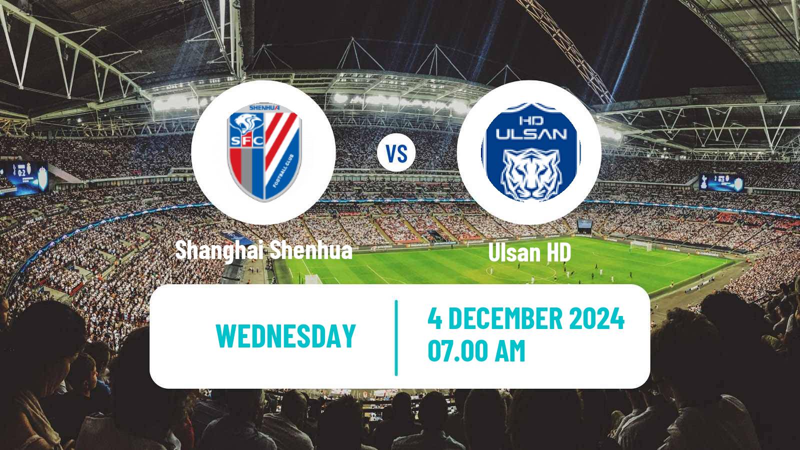 Soccer AFC Champions League Shanghai Shenhua - Ulsan HD