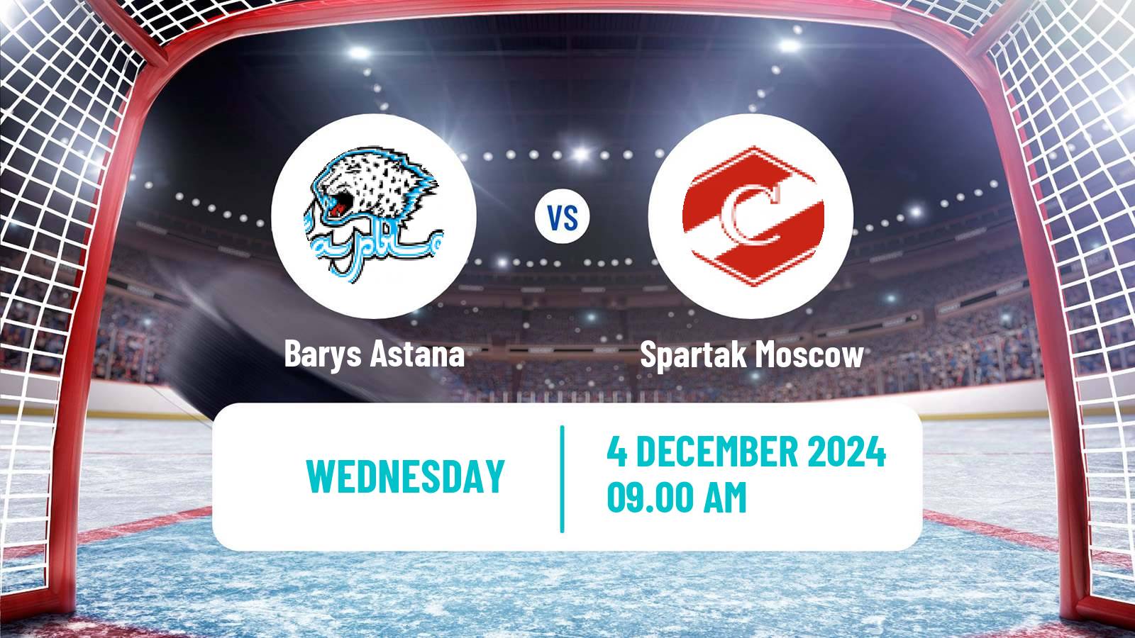 Hockey KHL Barys Astana - Spartak Moscow