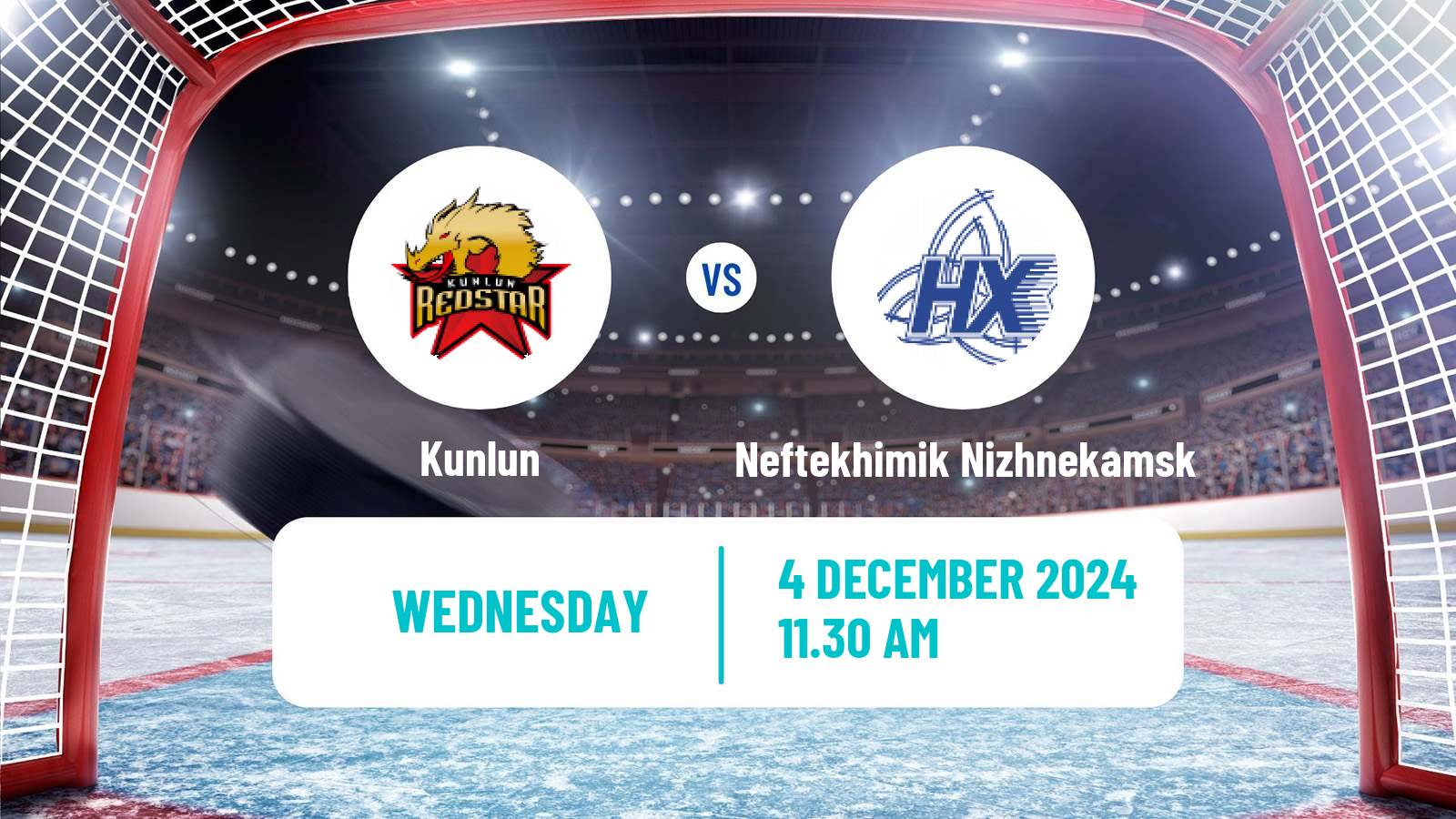 Hockey KHL Kunlun - Neftekhimik Nizhnekamsk