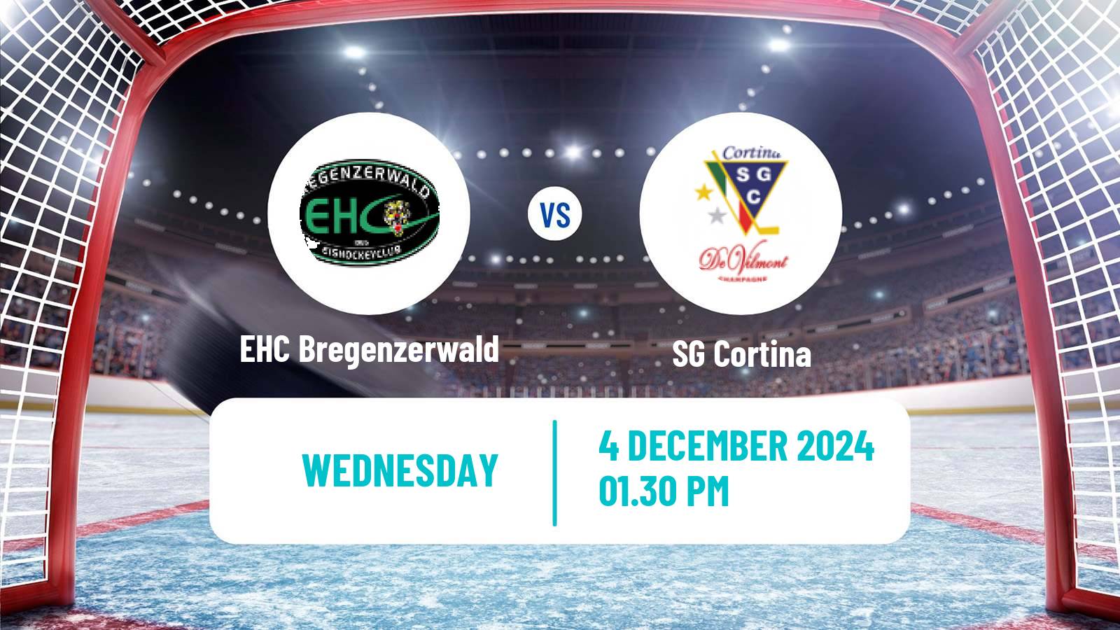 Hockey Alps Hockey League EHC Bregenzerwald - Cortina