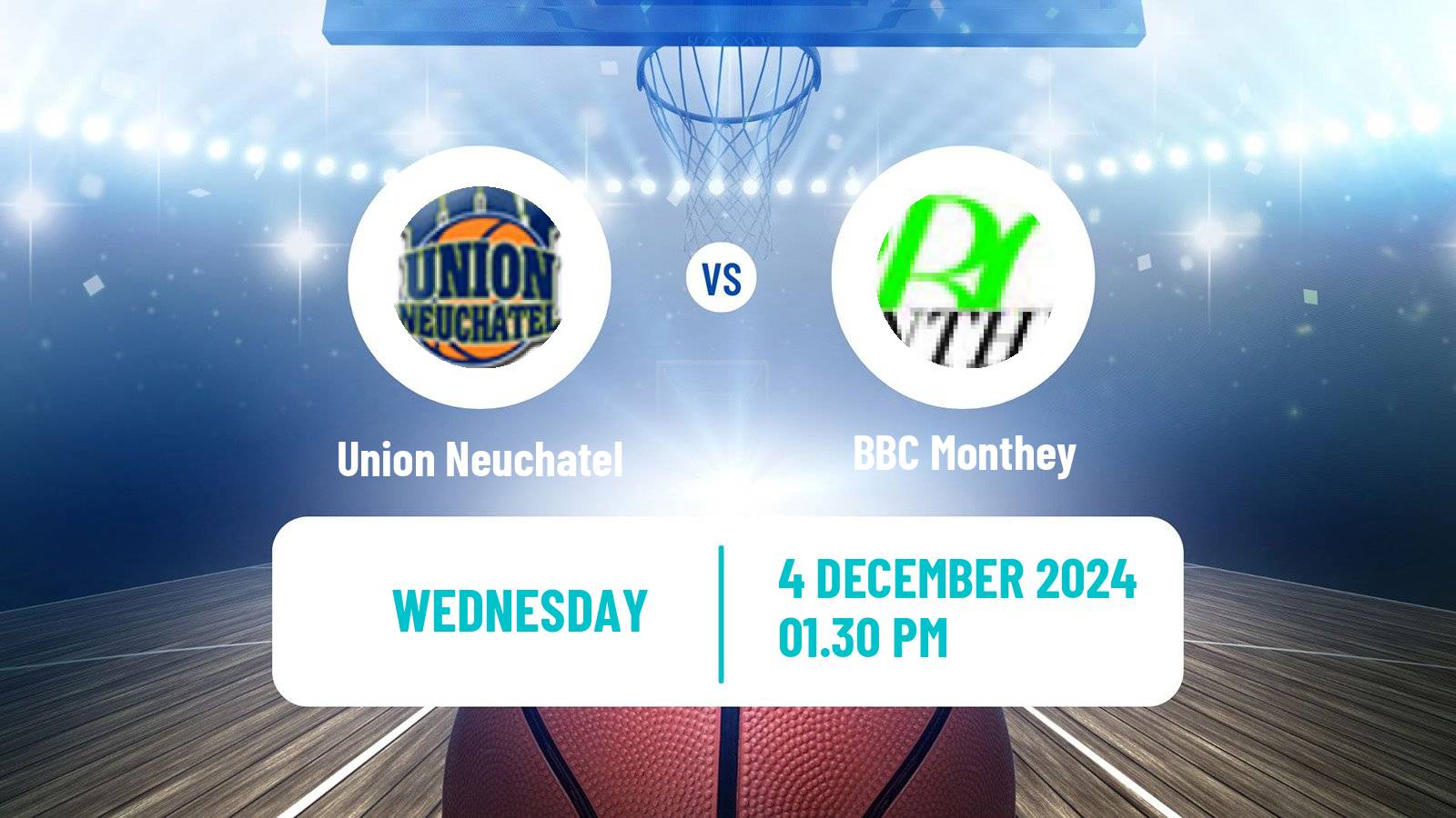 Basketball Swiss SB League Basketball Union Neuchatel - Monthey