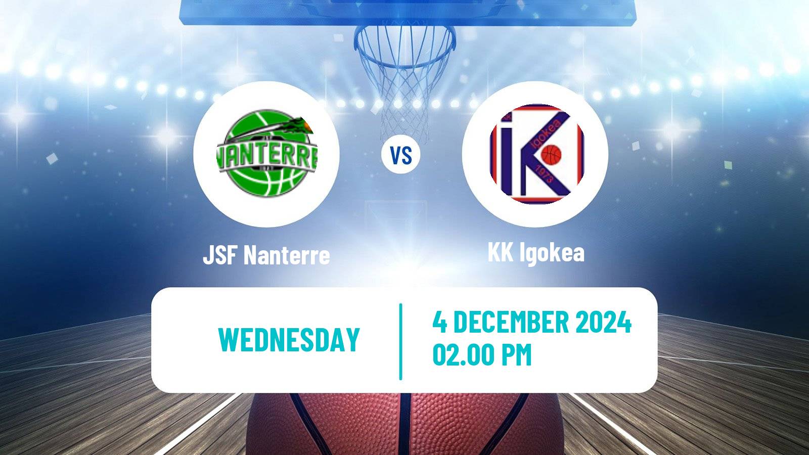 Basketball Champions League Basketball Nanterre - Igokea