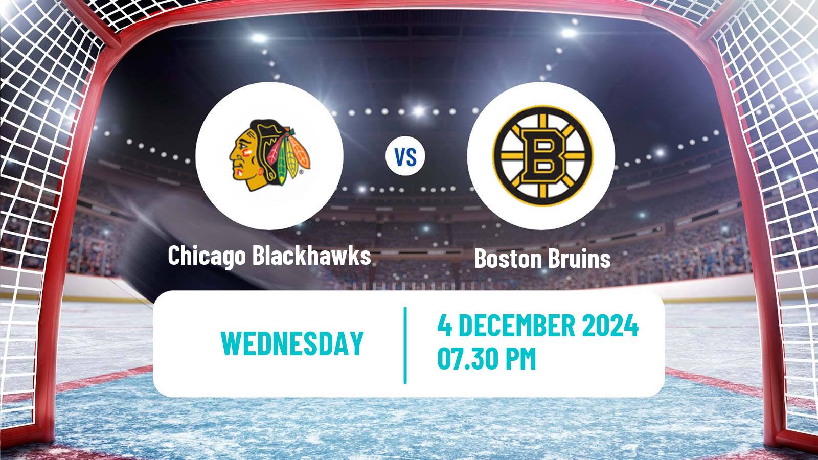 Hockey NHL Chicago Blackhawks - Boston Bruins