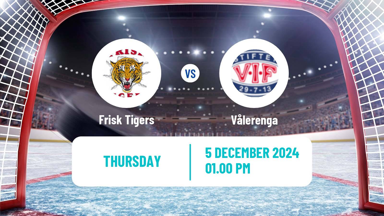 Hockey Norwegian Ligaen Hockey Frisk Tigers - Vålerenga