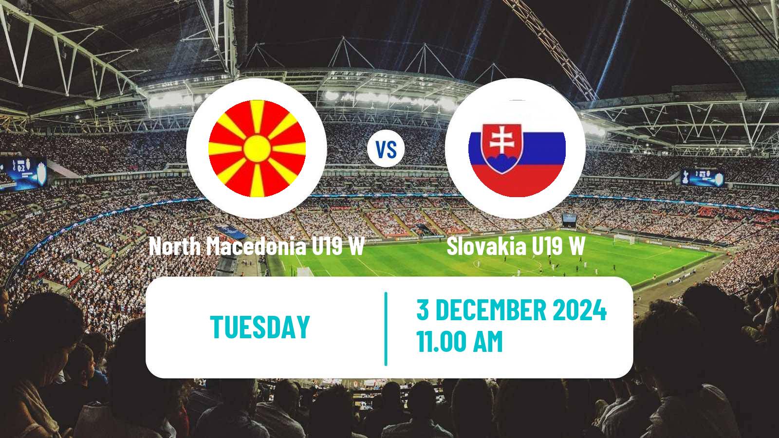 Soccer UEFA Euro U19 Women North Macedonia U19 W - Slovakia U19 W