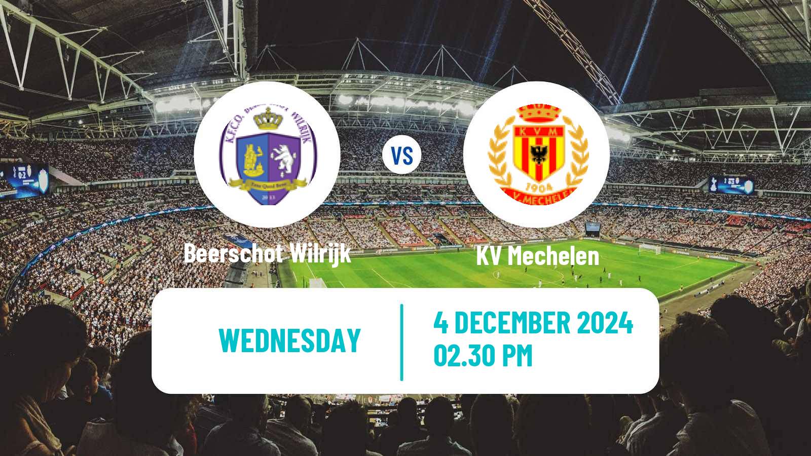 Soccer Belgian Cup Beerschot Wilrijk - KV Mechelen