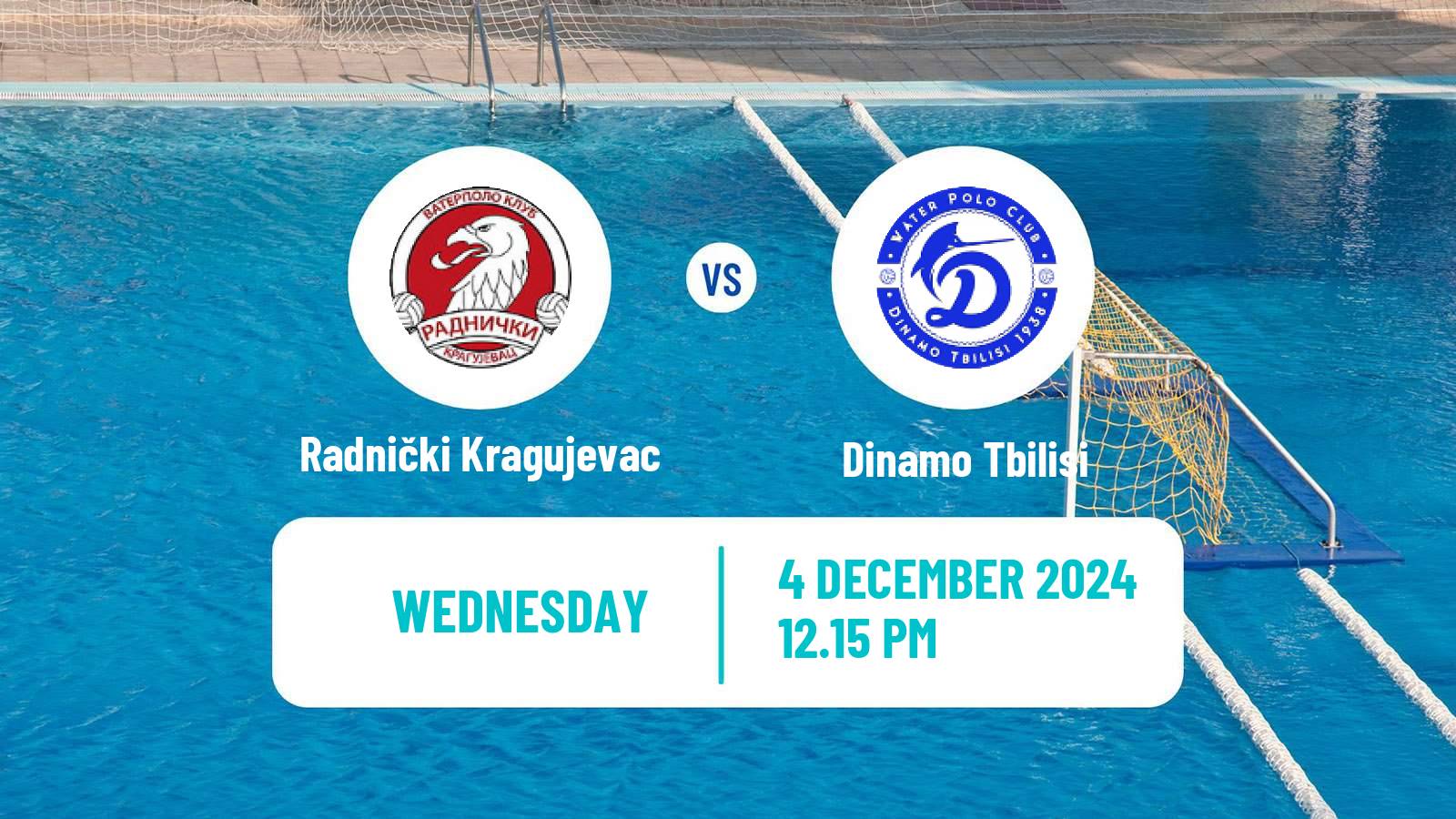 Water polo Champions League Water Polo Radnički Kragujevac - Dinamo Tbilisi