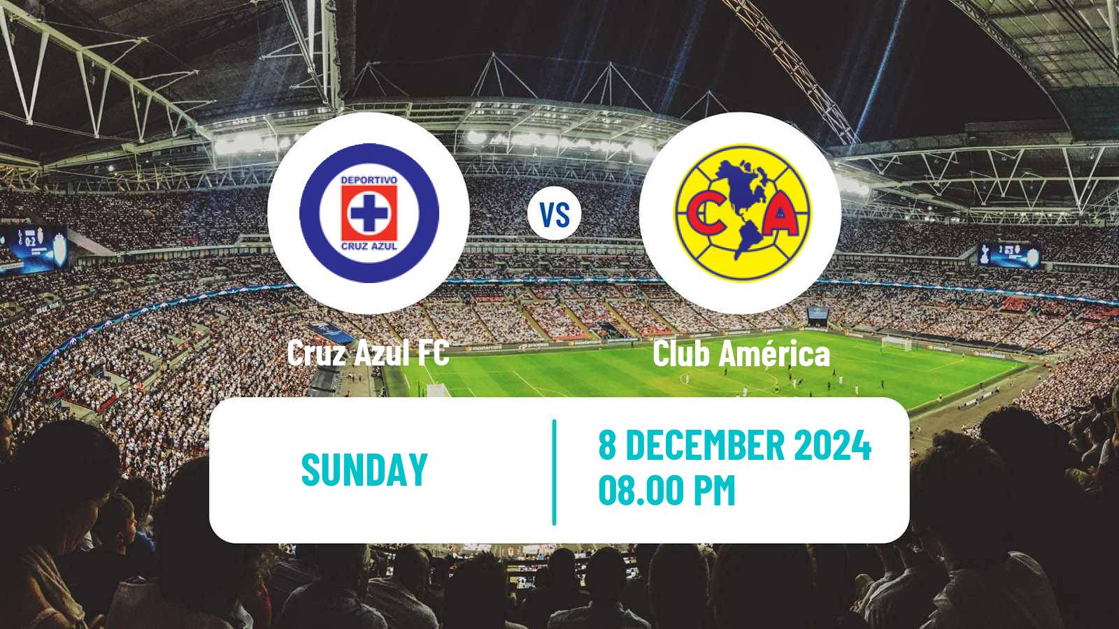 Soccer Mexican Liga MX Cruz Azul - Club América