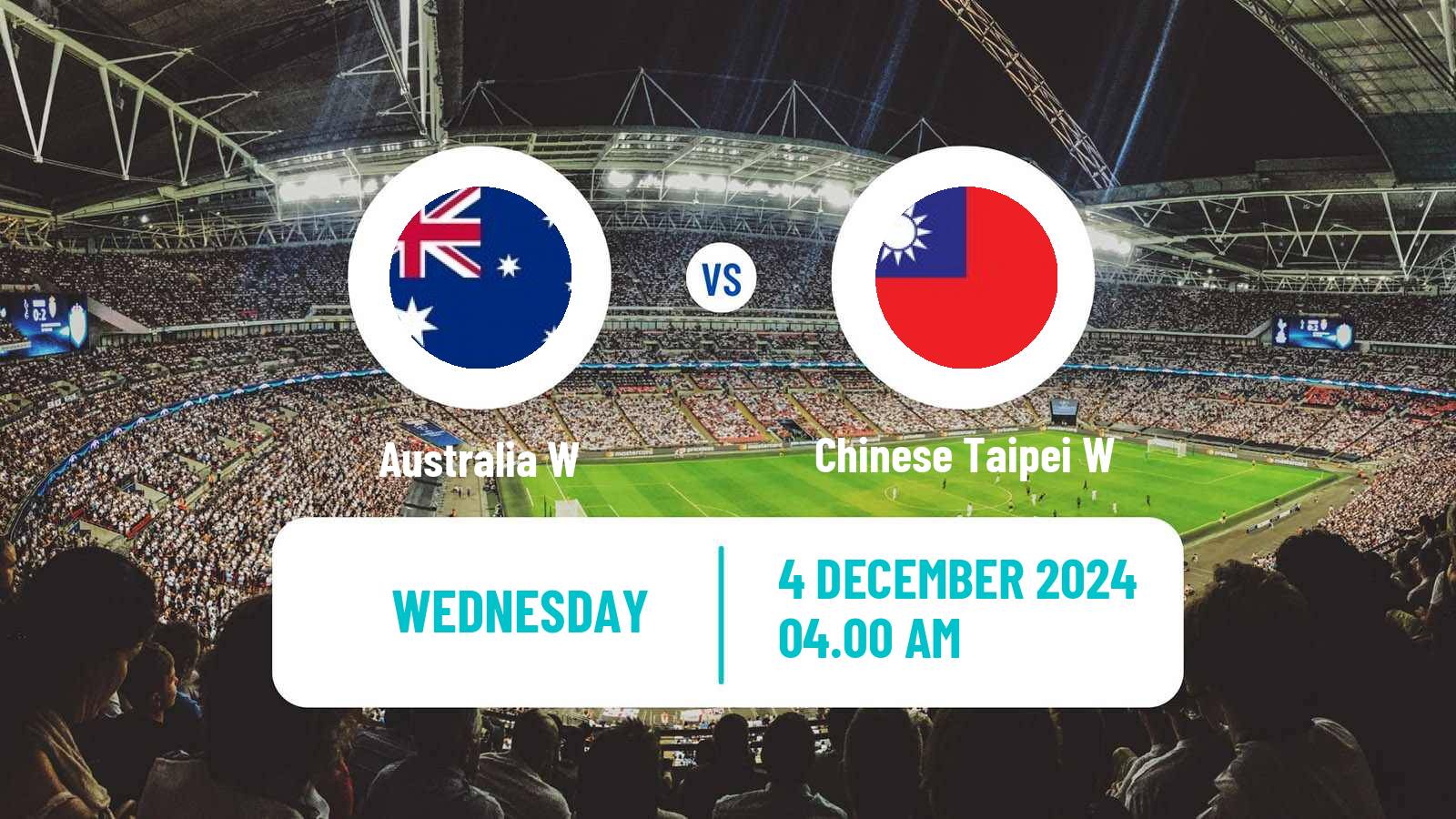 Soccer Friendly International Women Australia W - Chinese Taipei W